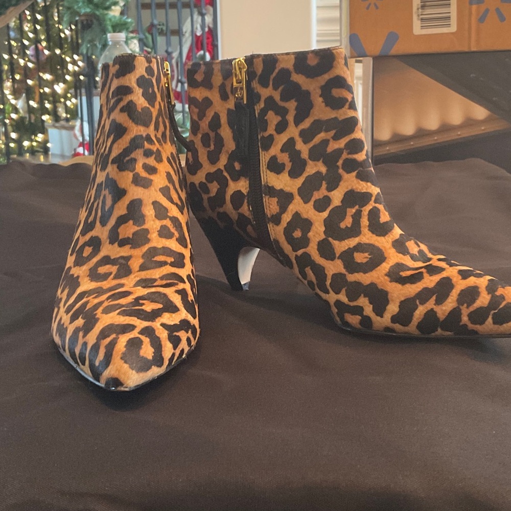 Sam Edelman Leopard Print Ankle Boots